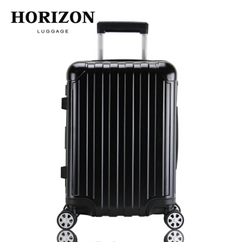 HORIZON地平線純PCスーツケース清新女性荷物スケケ-ス軽便静音軸は360°カラスタ21/25/29インチブラ研砂面セチアを受けます。