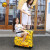 ZEFERコガモの子供用スポーツスポーツは360°キャバクタに乗ることができます。スーツケースの男性の赤ちゃんTSAロックにはスポツーケを搭載しています。女性の黄色の24 inチ（5-10歳にふさわしいです。）