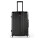 黒い28インチはホイール高30インチのスーツケースが含まれています。
